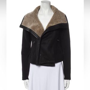 Vince Black Fur Jacket Size L